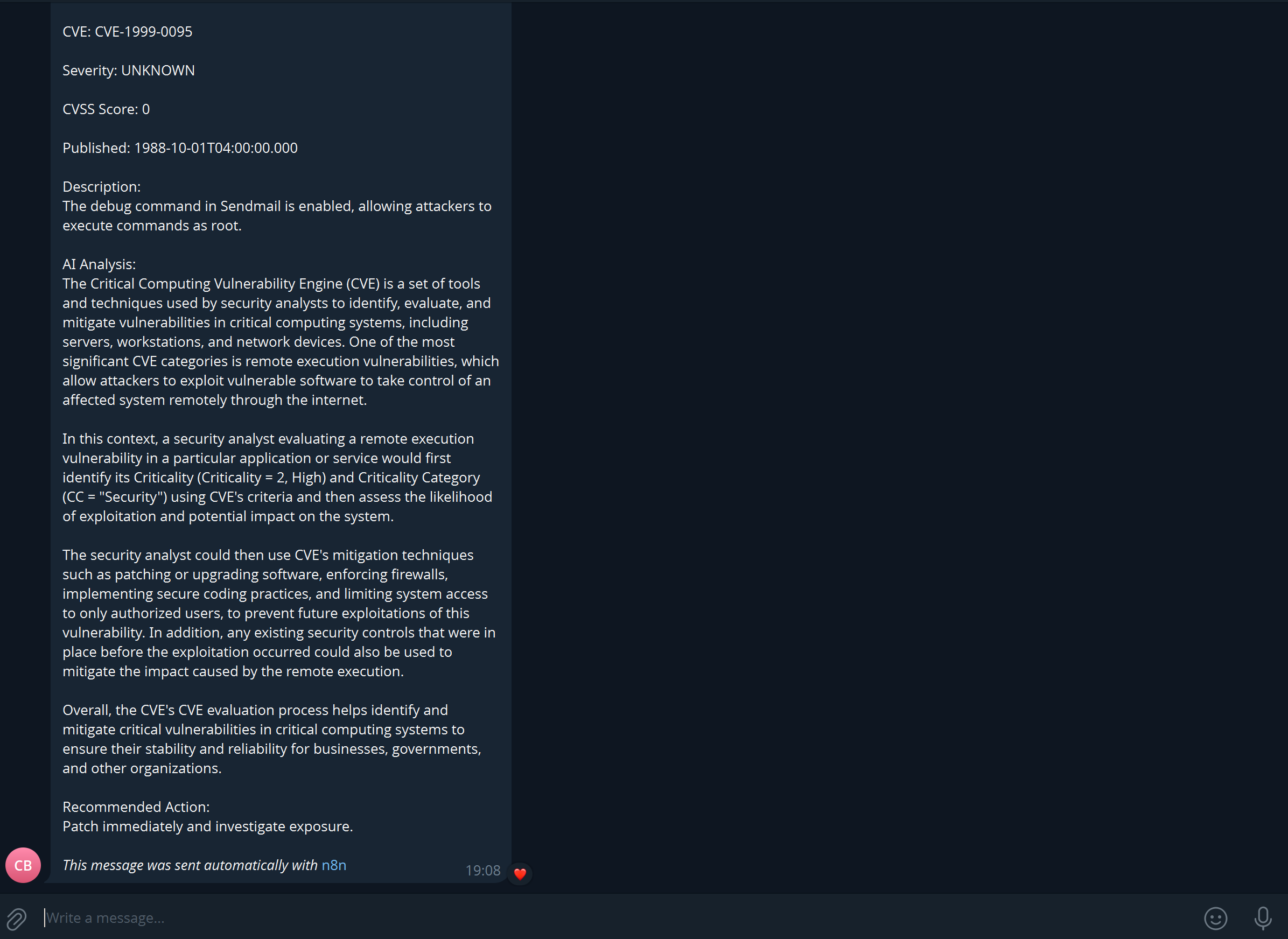 Telegram-Alert