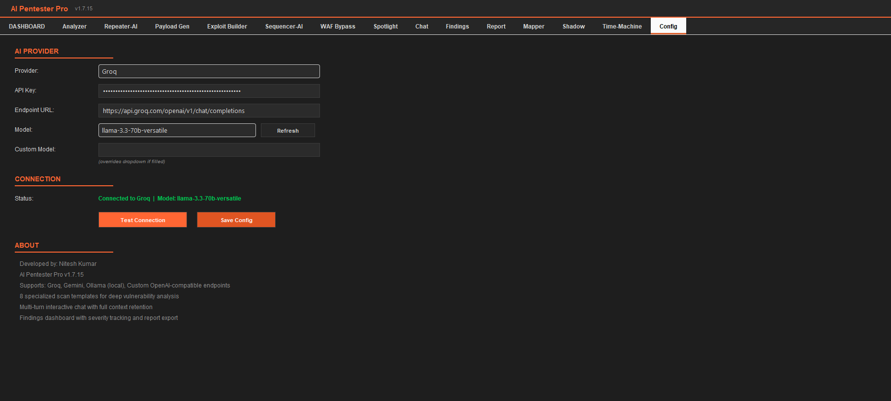 AI Analyzer & Config