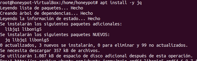 sudo apt install -y jq