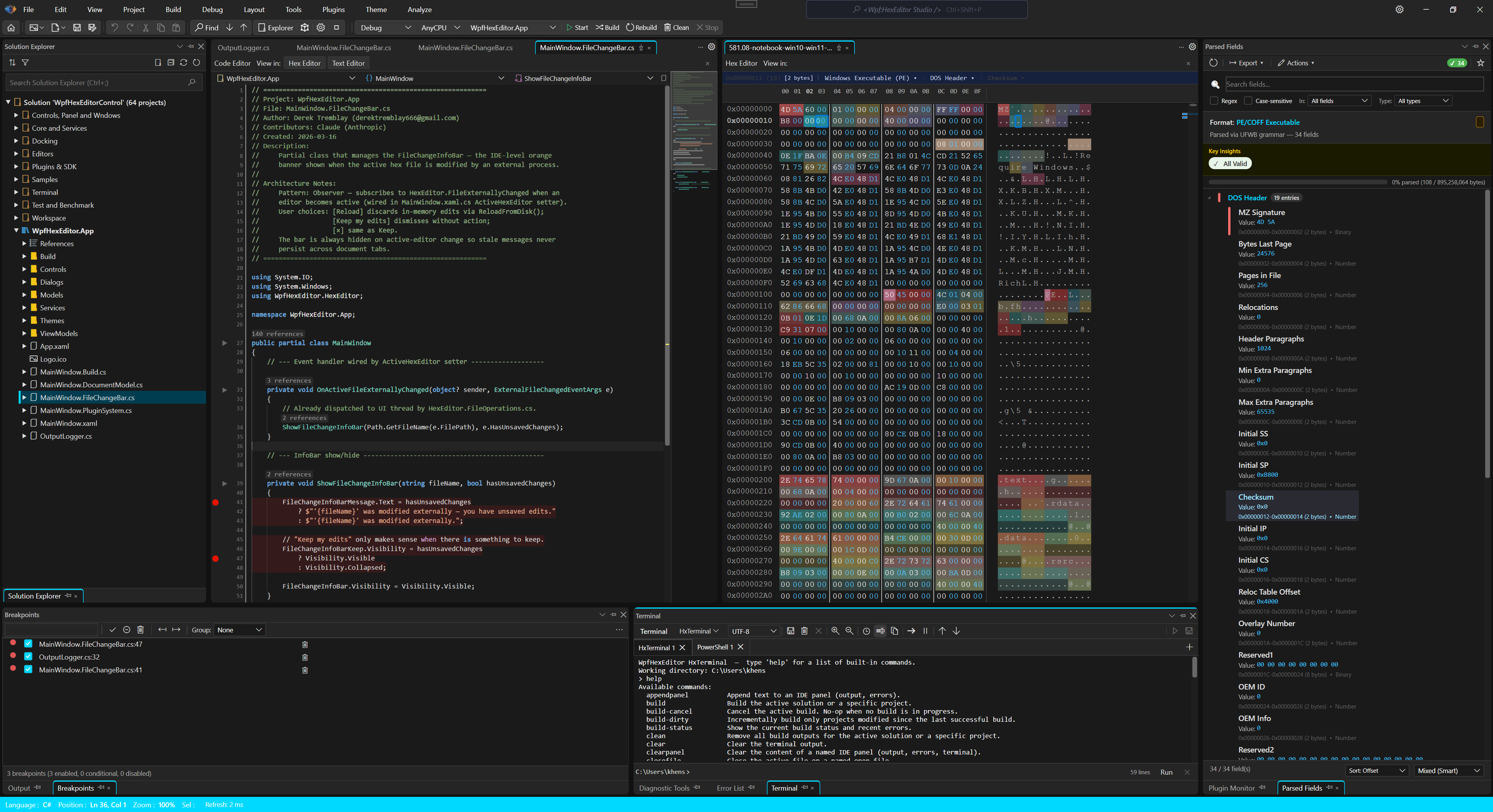 WPF HexEditor IDE