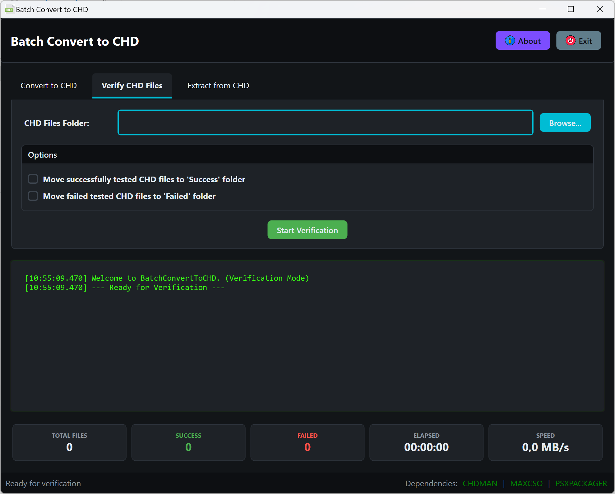 Batch Convert to CHD Screenshot