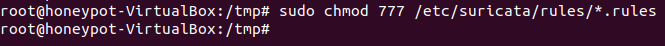 Permisos totales para las reglas de Suricata