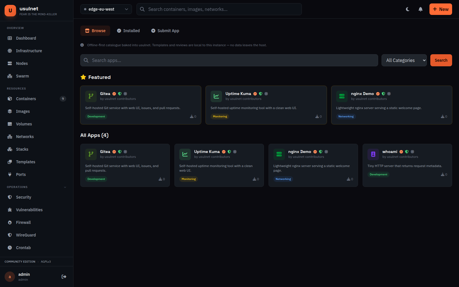 Marketplace browse