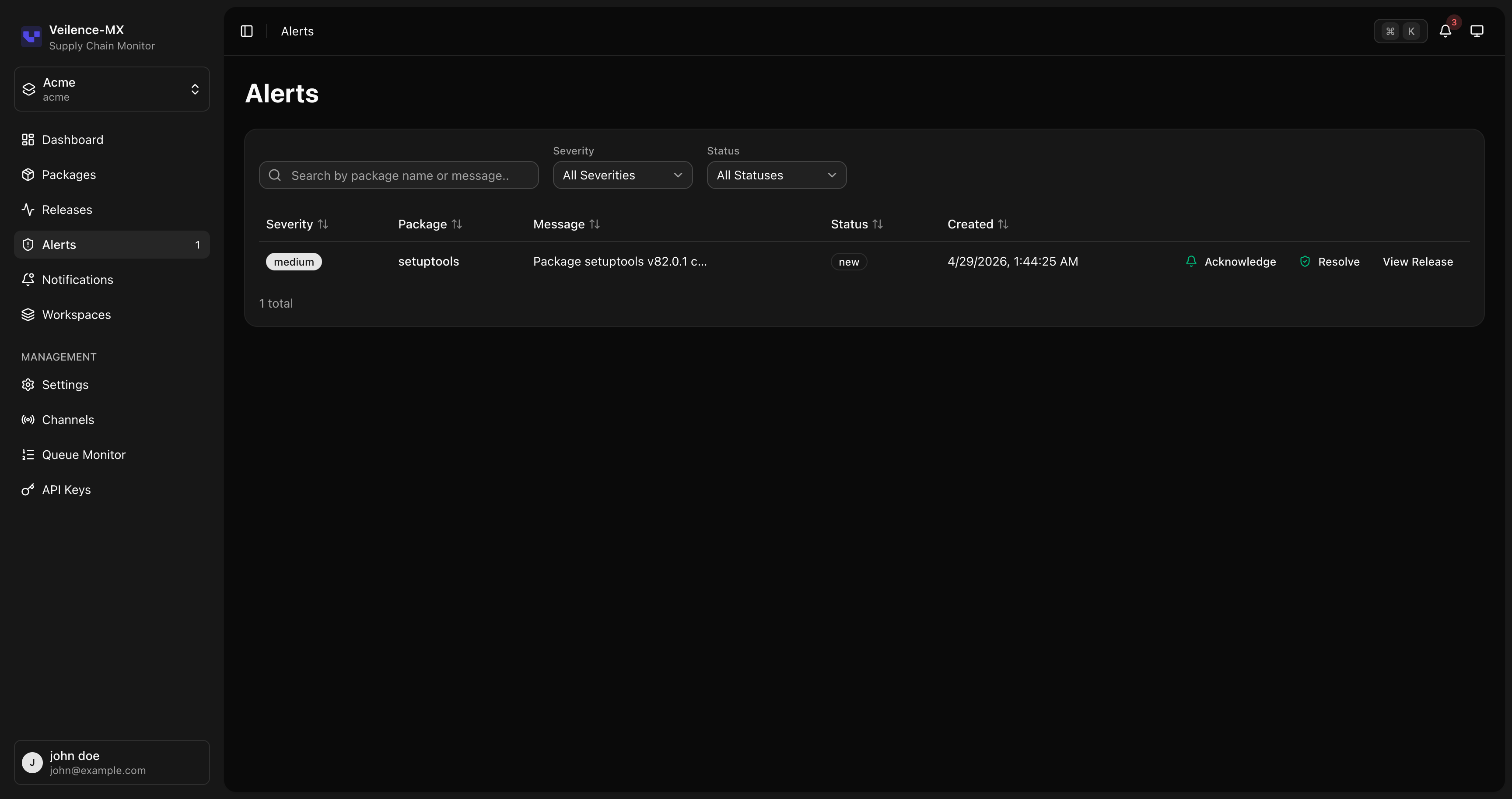 Alerts
