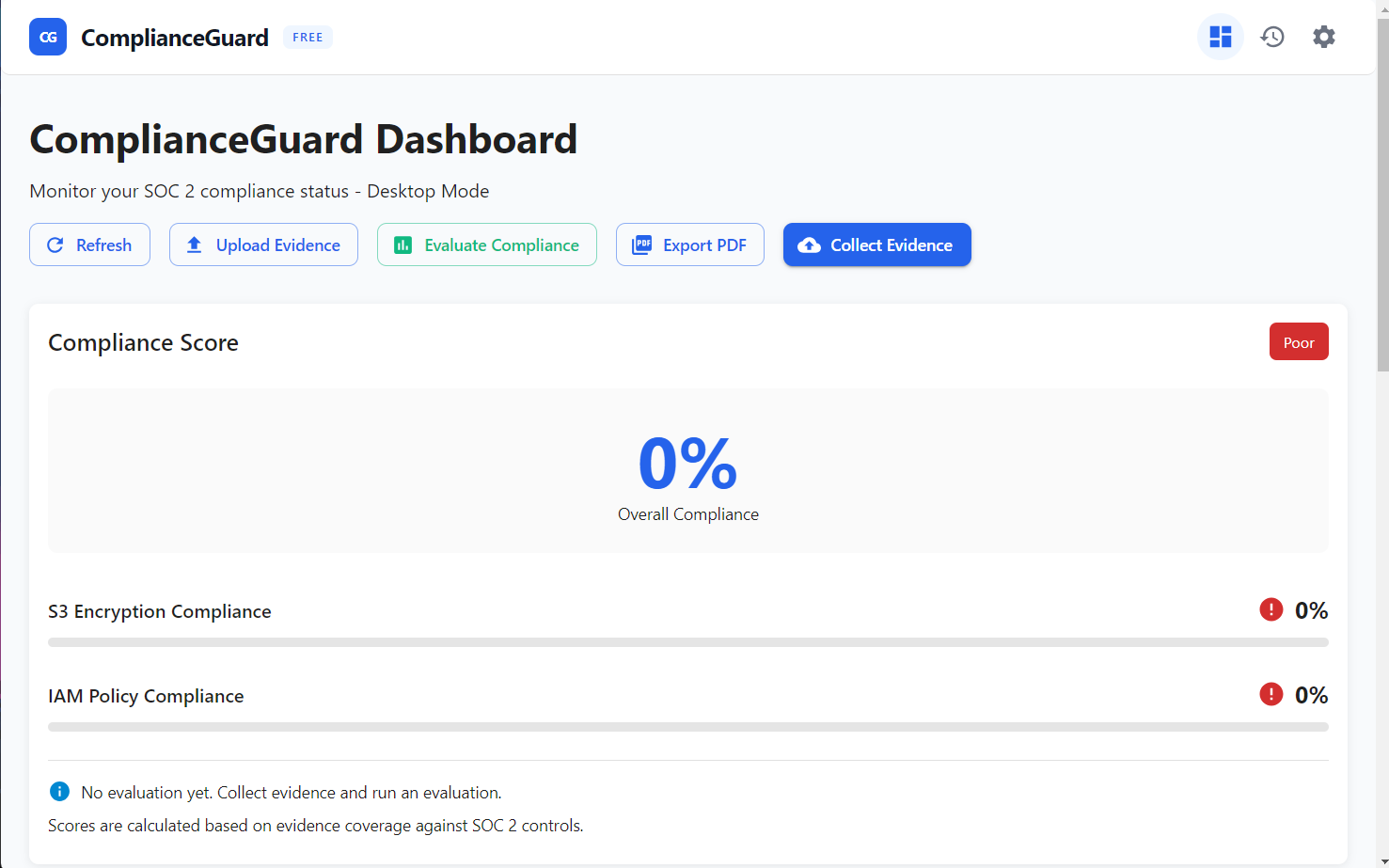 ComplianceGuard Dashboard
