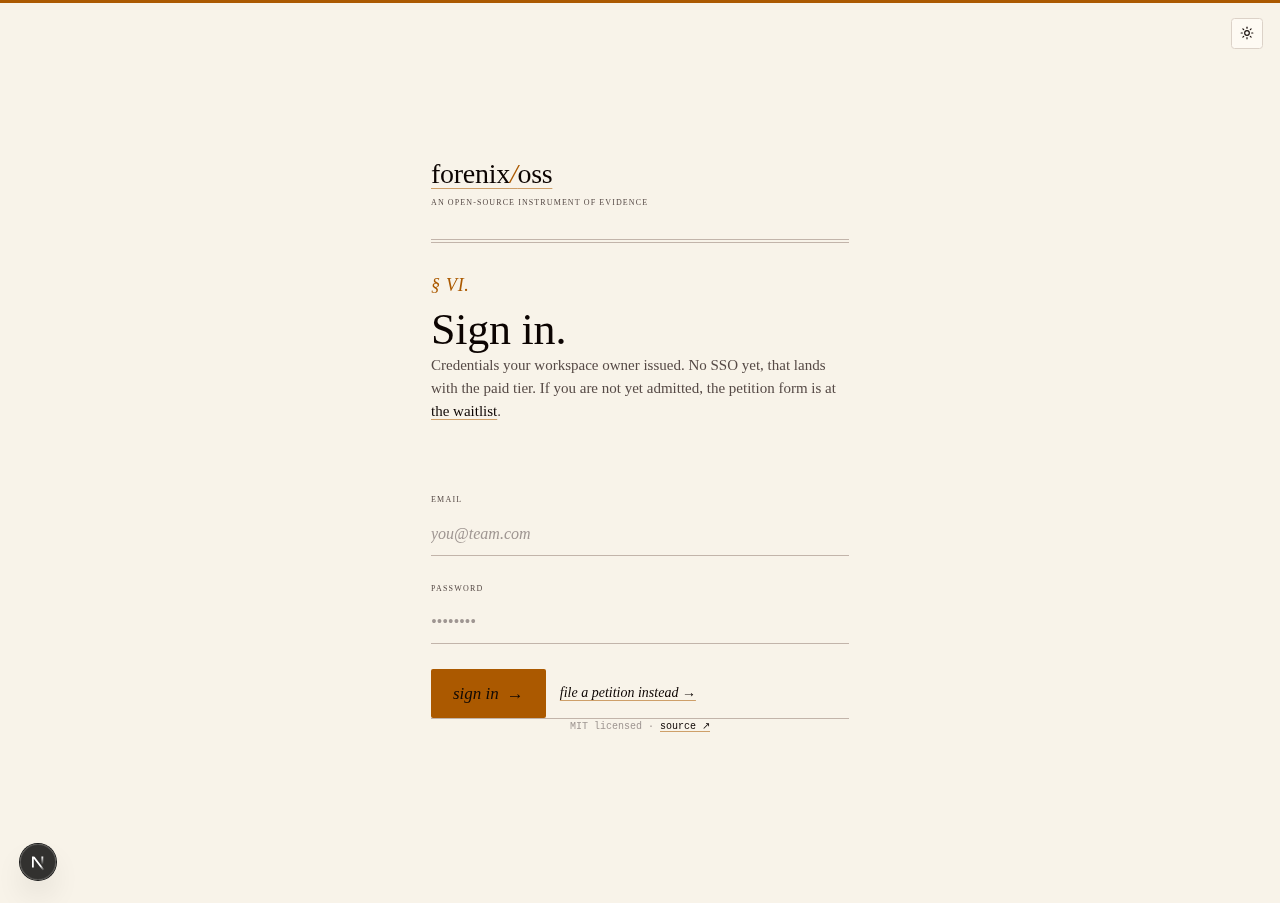 Sign in