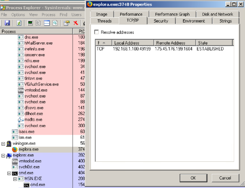 Process Explorer 分析