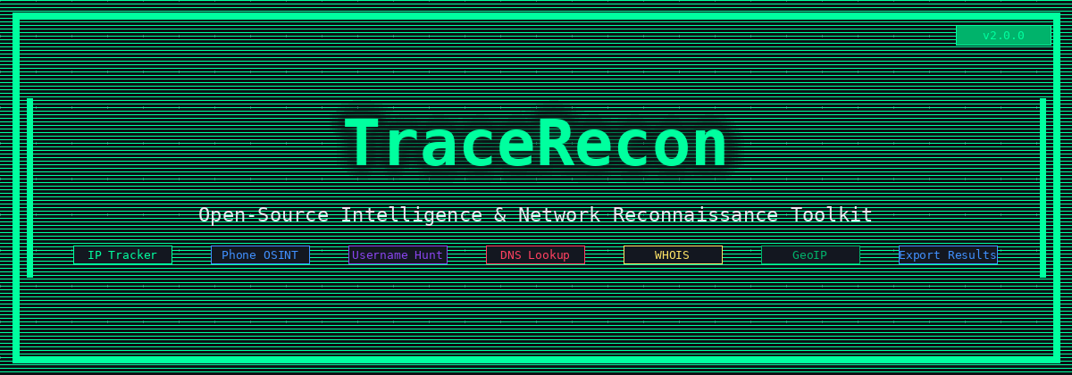 TraceRecon Banner