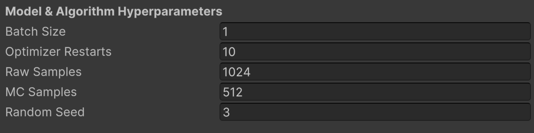 Hyperparameter Settings