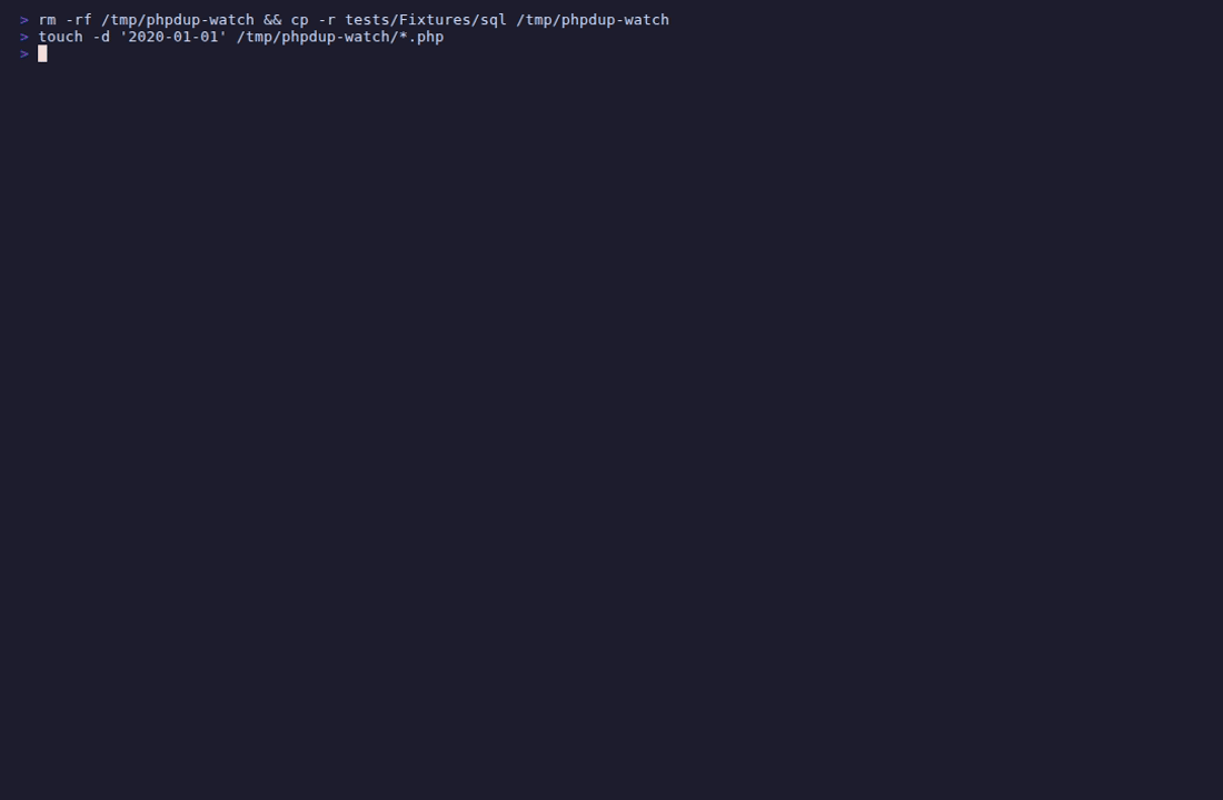 phpdup watch 模式响应文件编辑