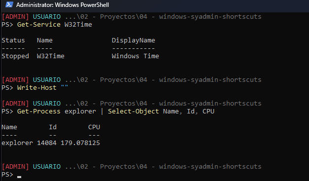 prompt admin