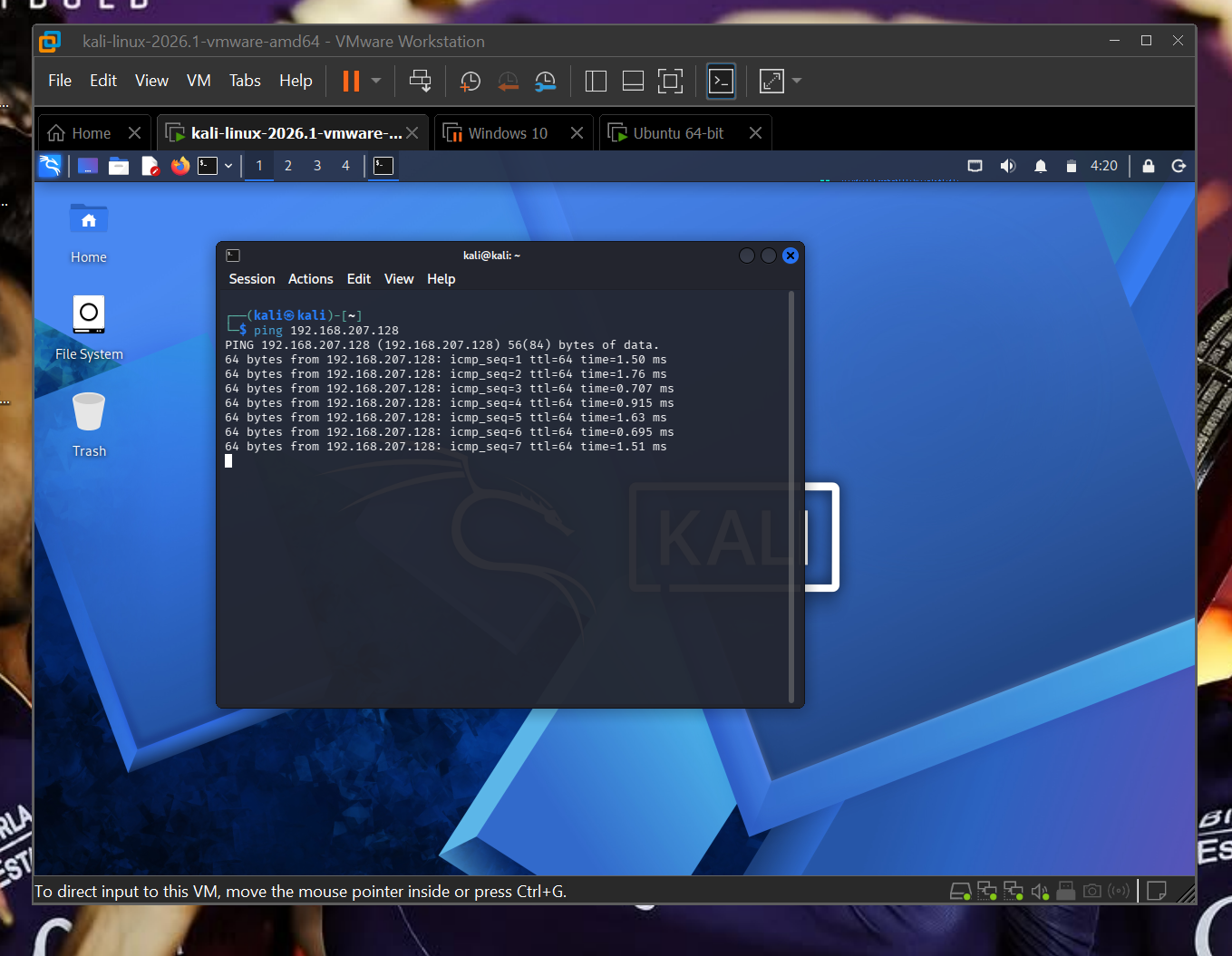 Ping Wazuh