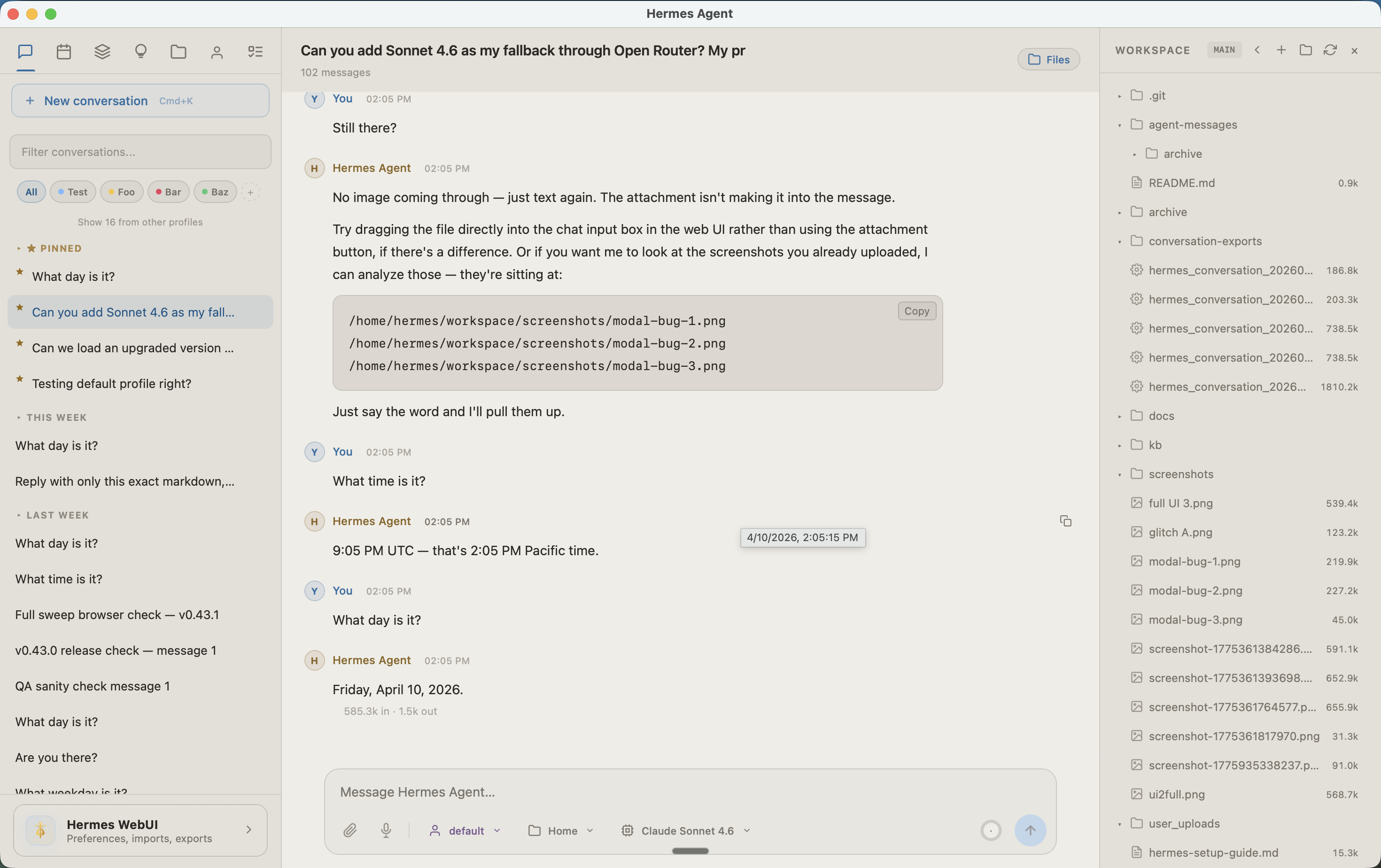 Light mode with full profile support
