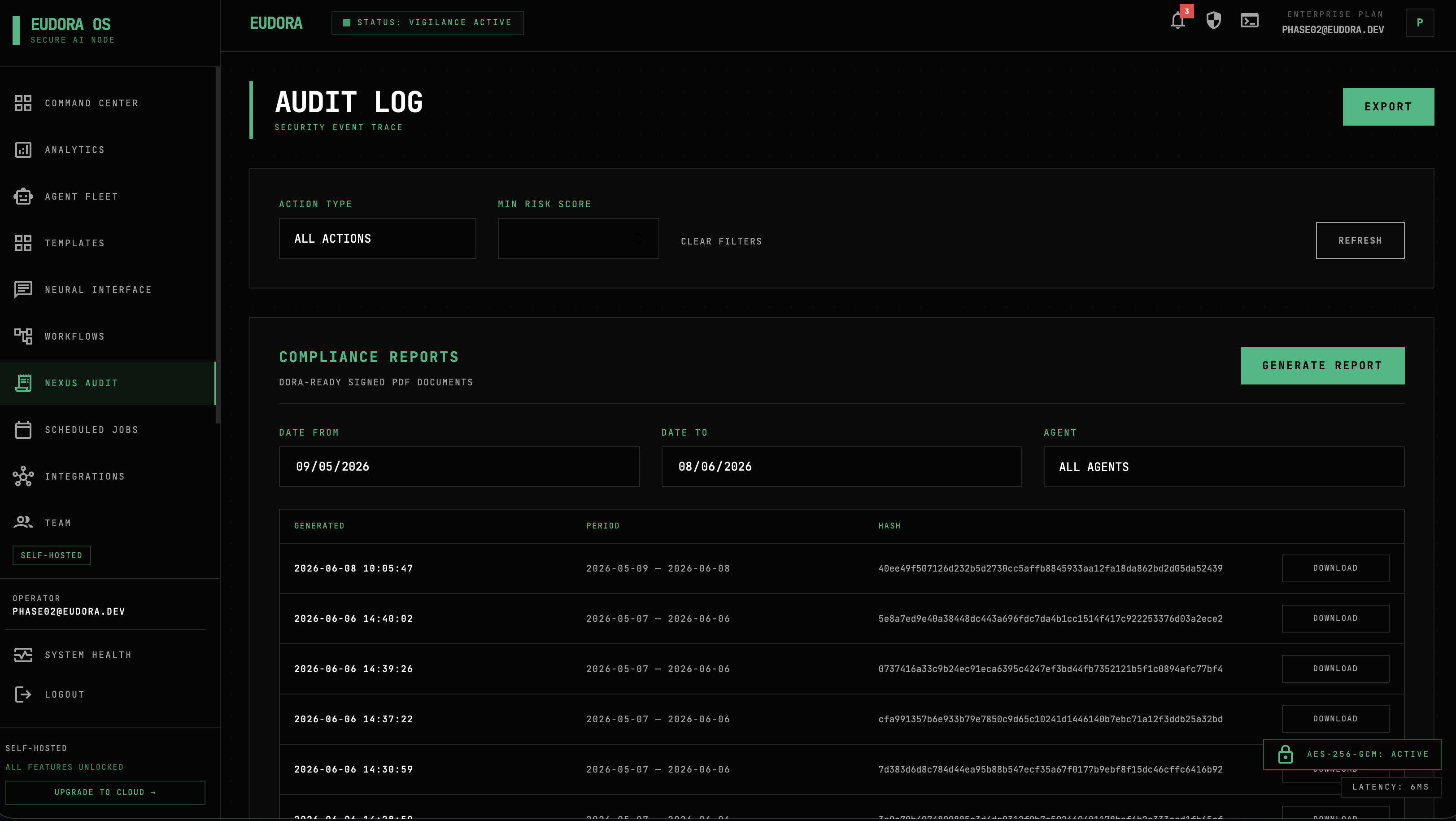 Audit Log