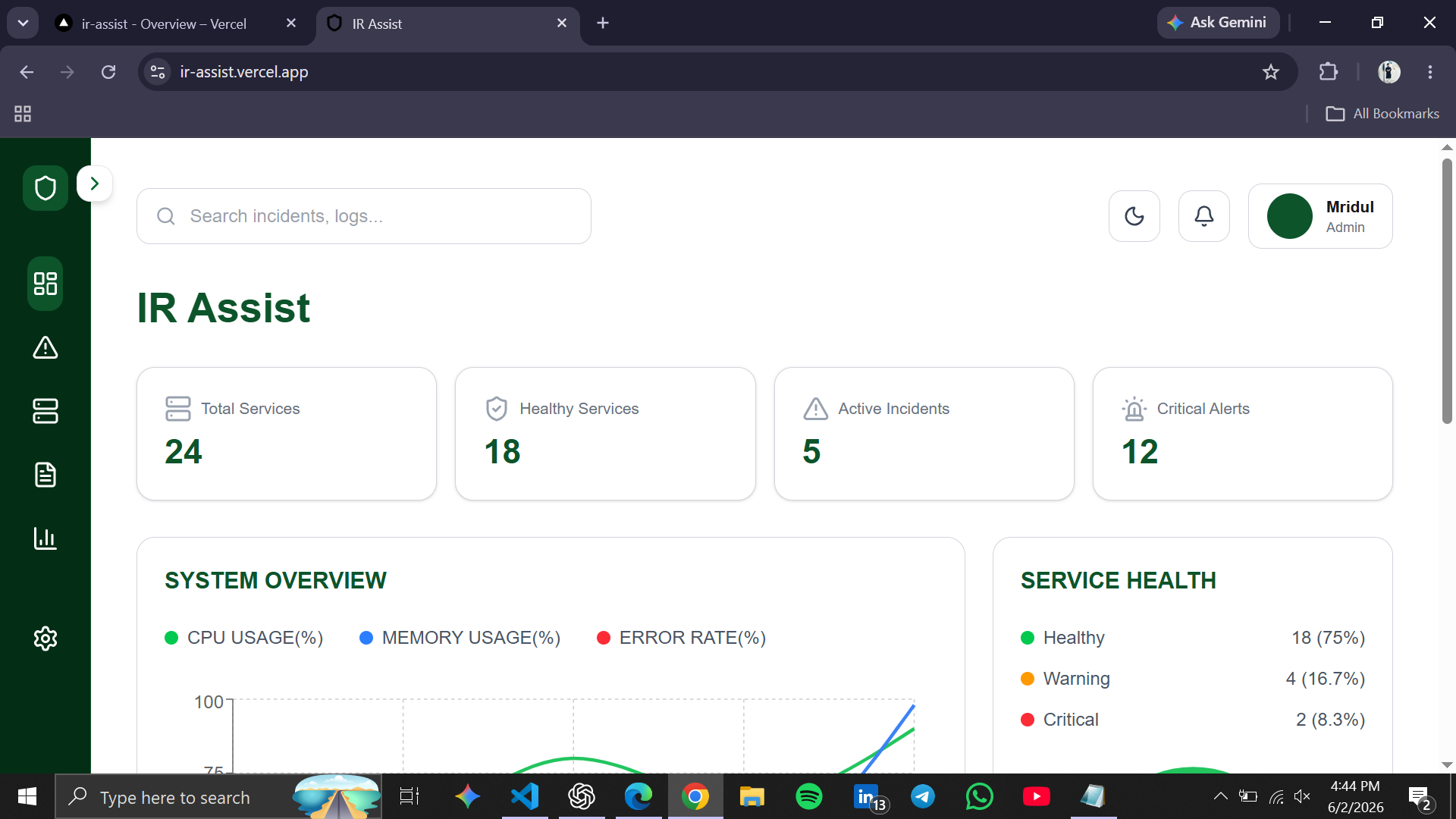 Dashboard