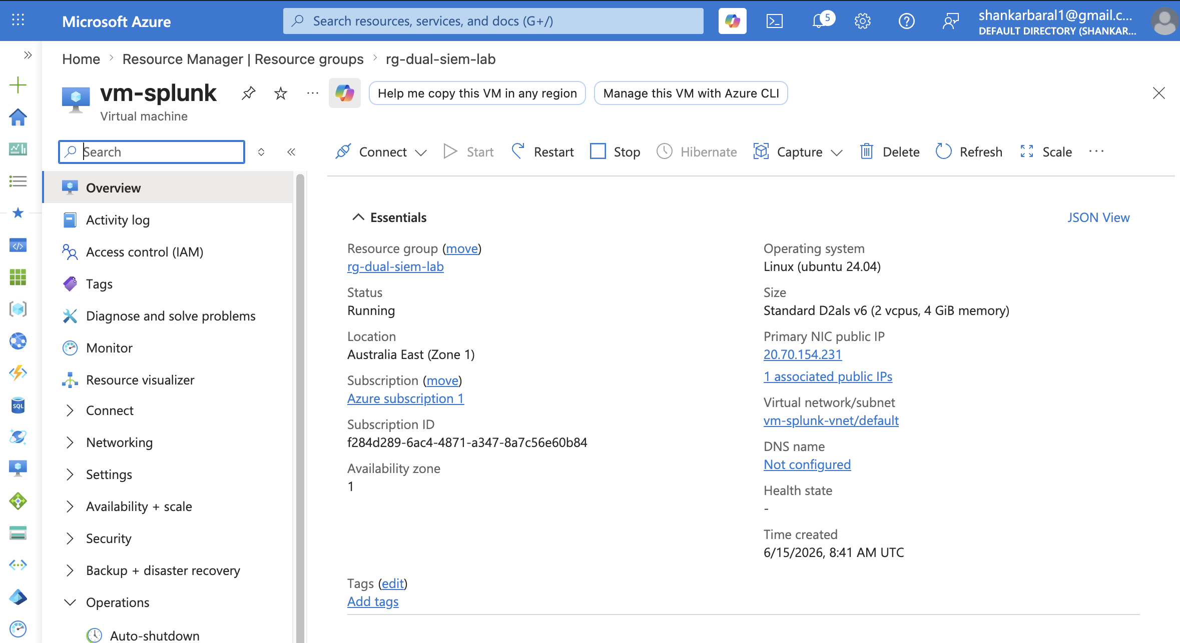 Splunk VM Overview