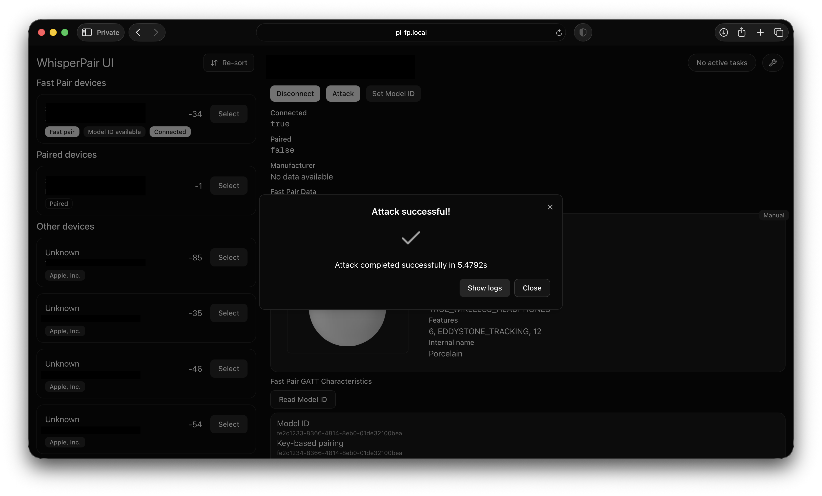 The toolkit UI