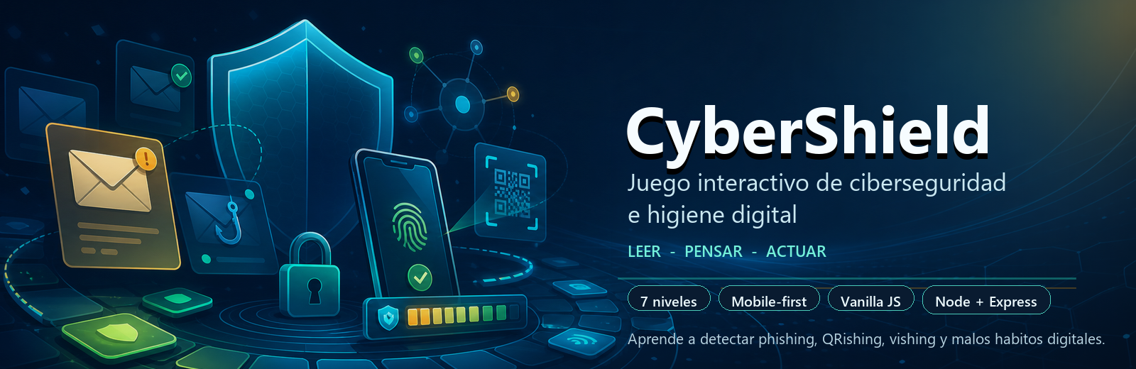 CyberShield - juego interactivo de ciberseguridad e higiene digital