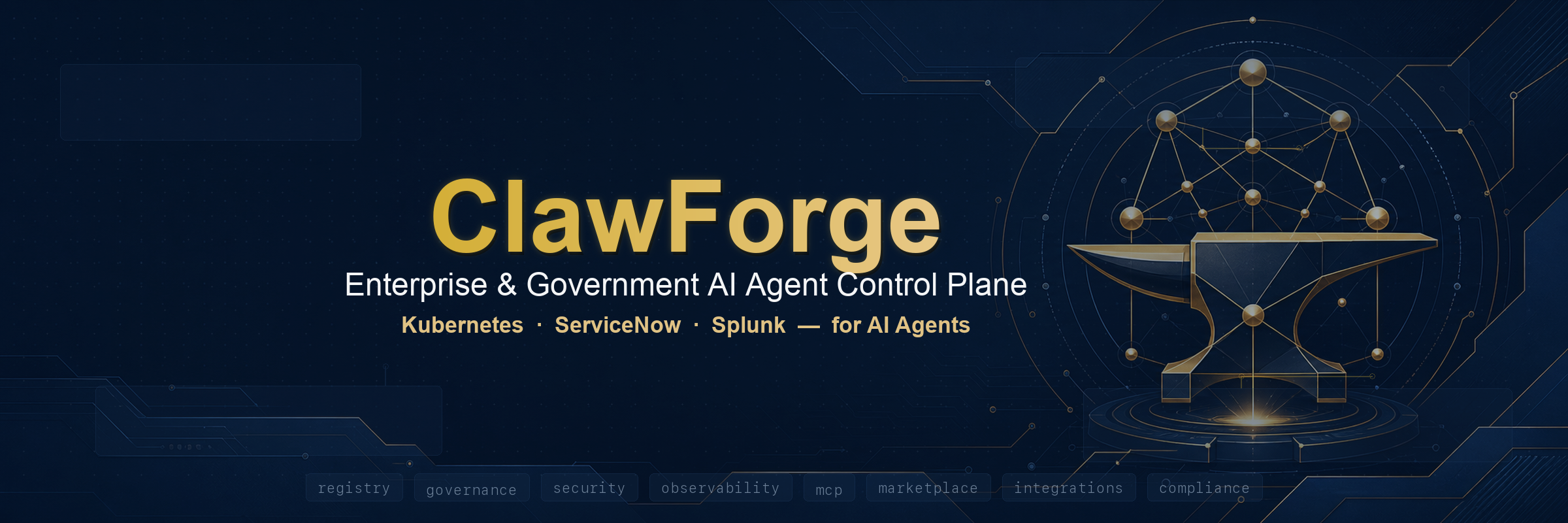 ClawForge - Enterprise & Government AI Agent Control Plane