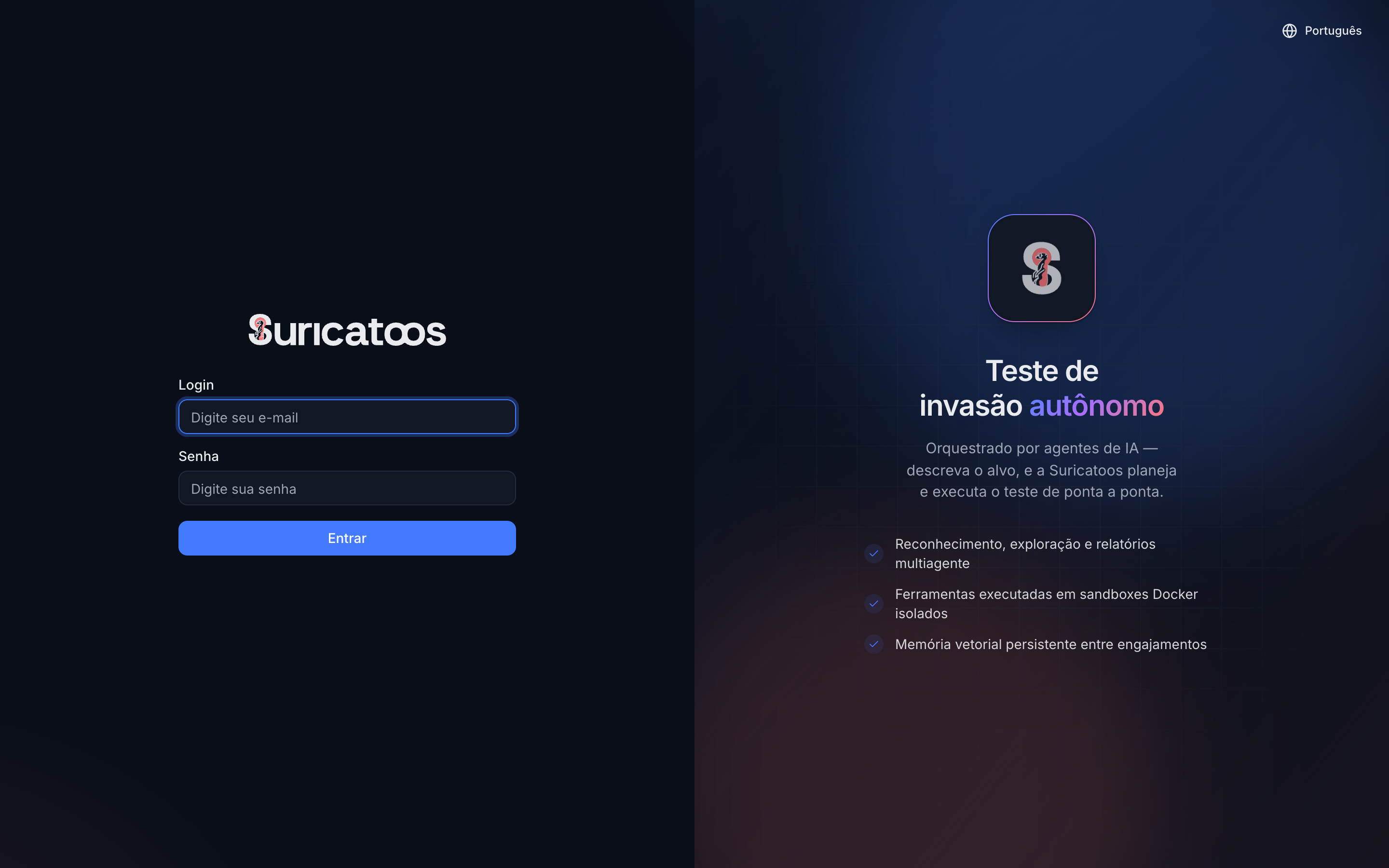 Suricatoos — pentest autônomo orquestrado por agentes de IA