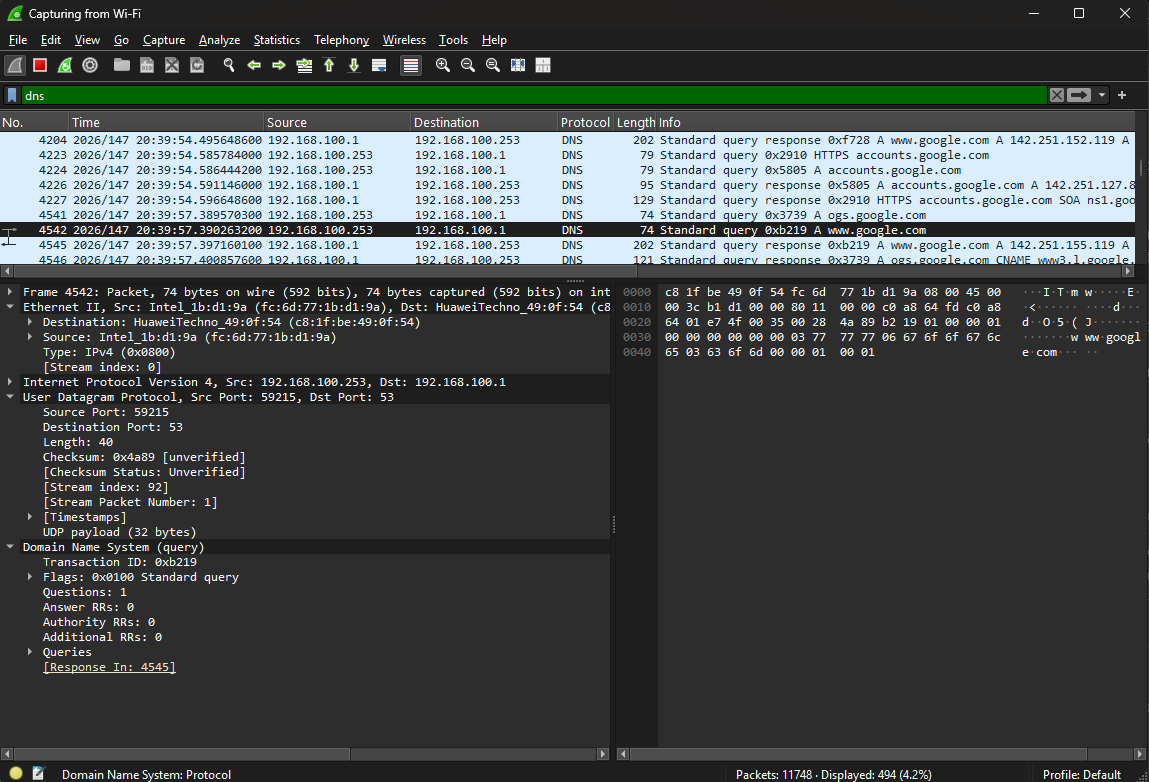 wireshark