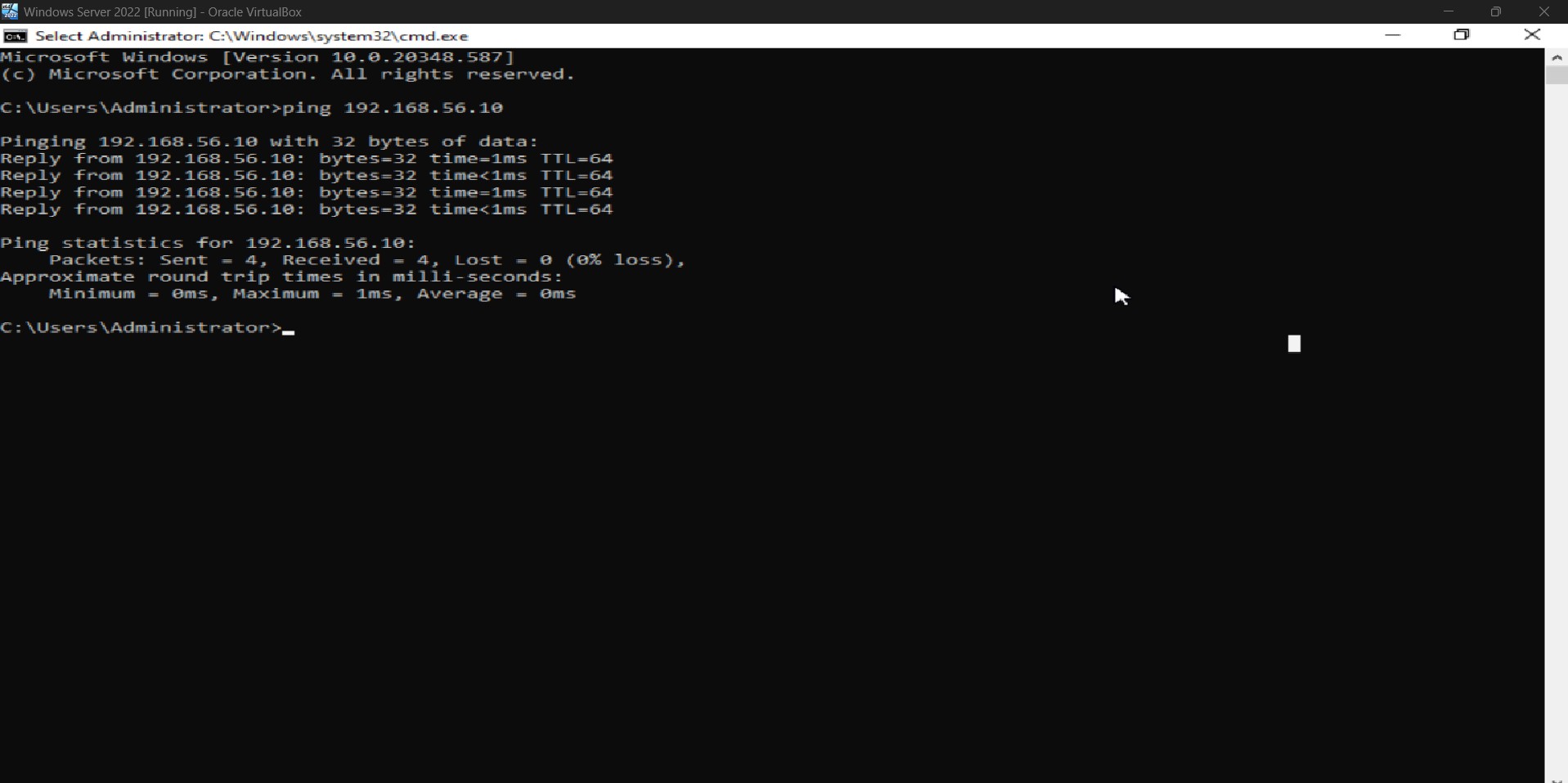 Windows Server Ping to Kali