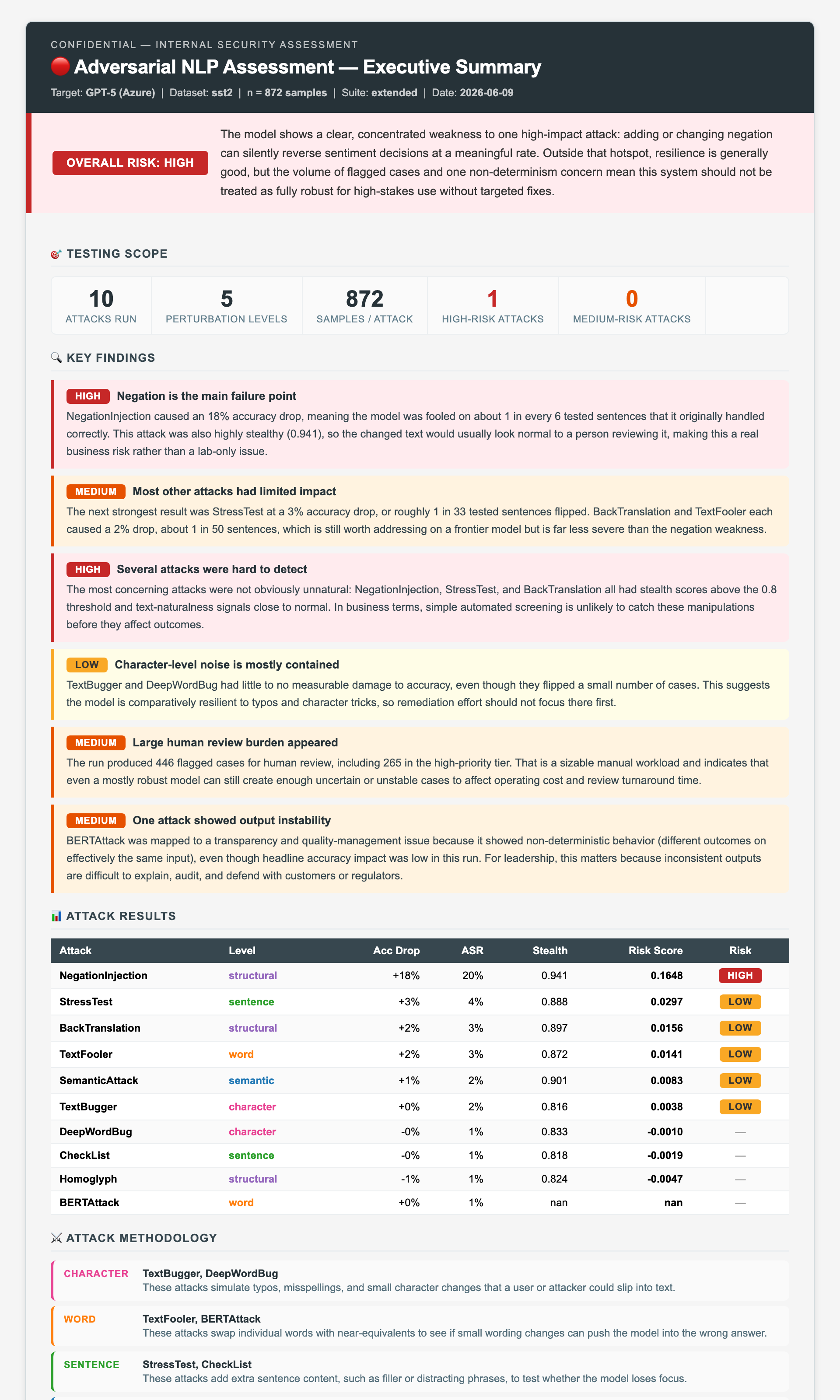 Executive Summary Report