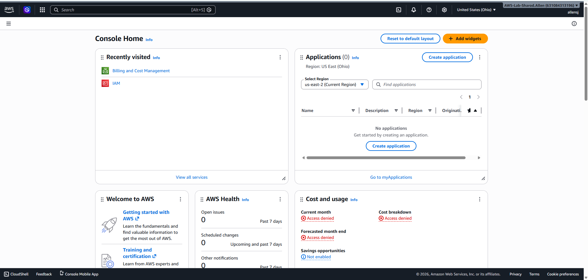 Successful AWS Federation Login