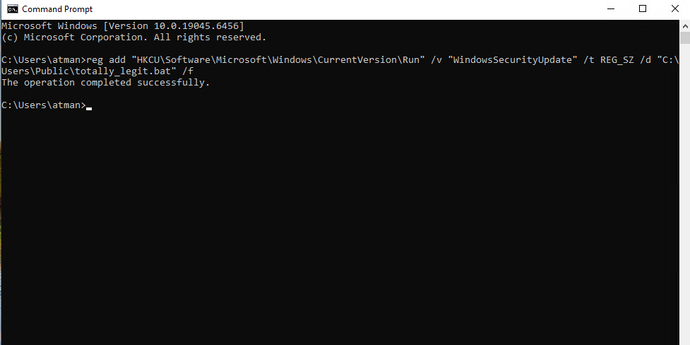 Regedit 中的注册表 Run 键