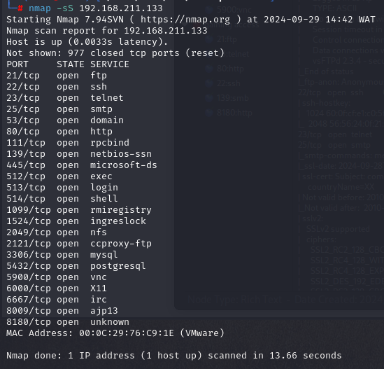 Nmap Scan