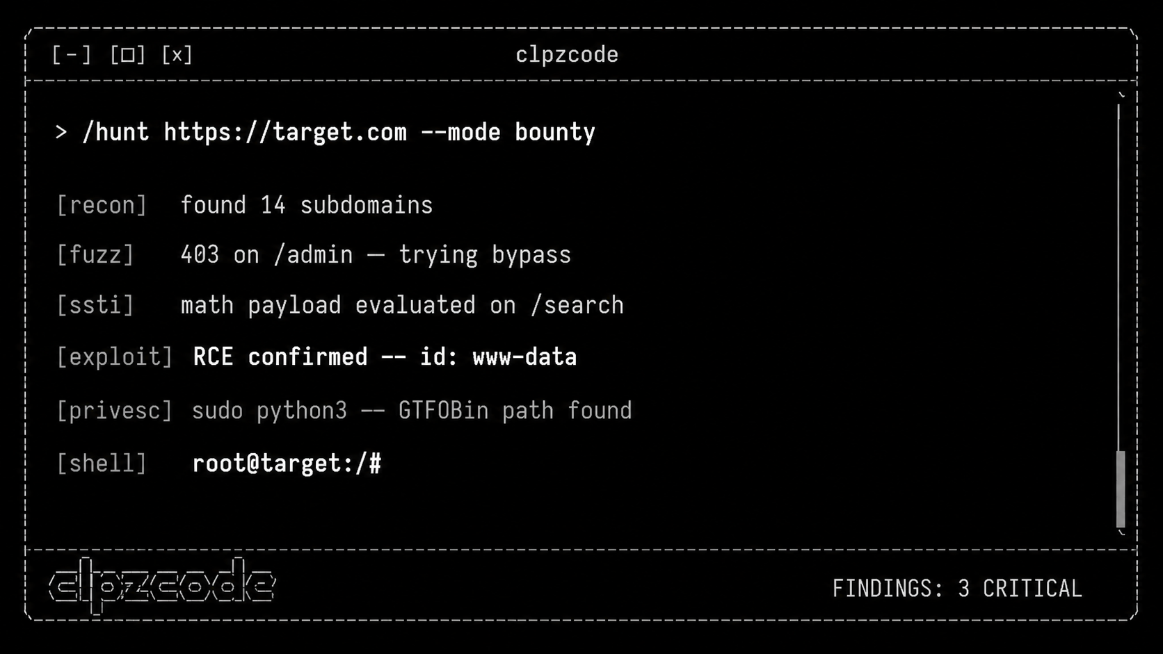 clpzcode session