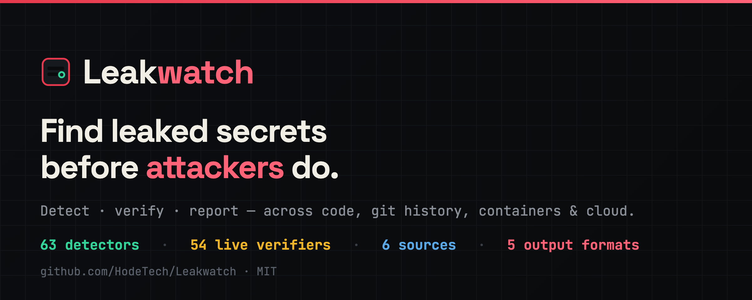 Leakwatch — detect, verify & report leaked secrets