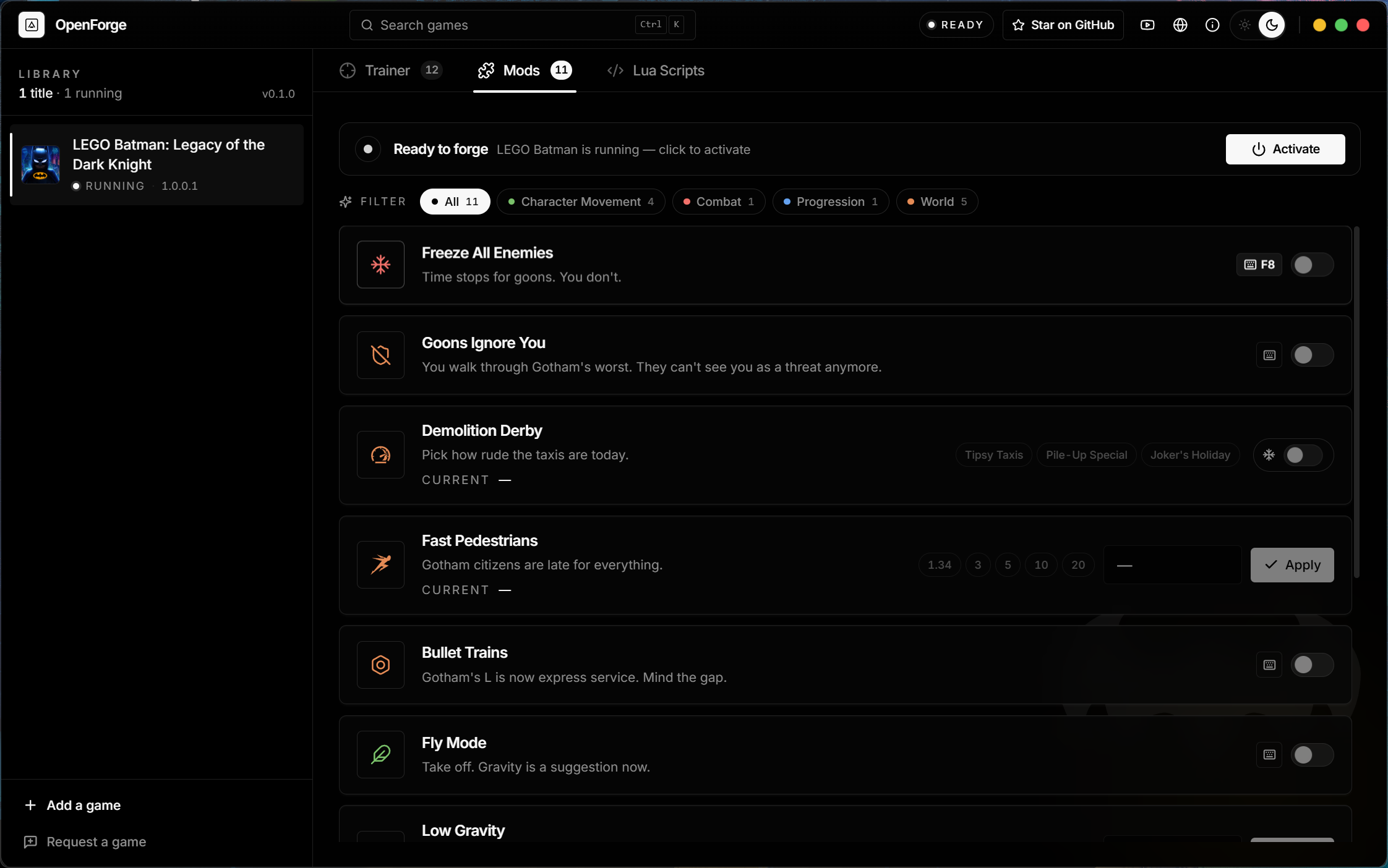 feature grid dark