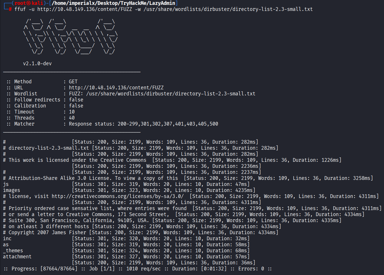 Additional FFUF Enumeration