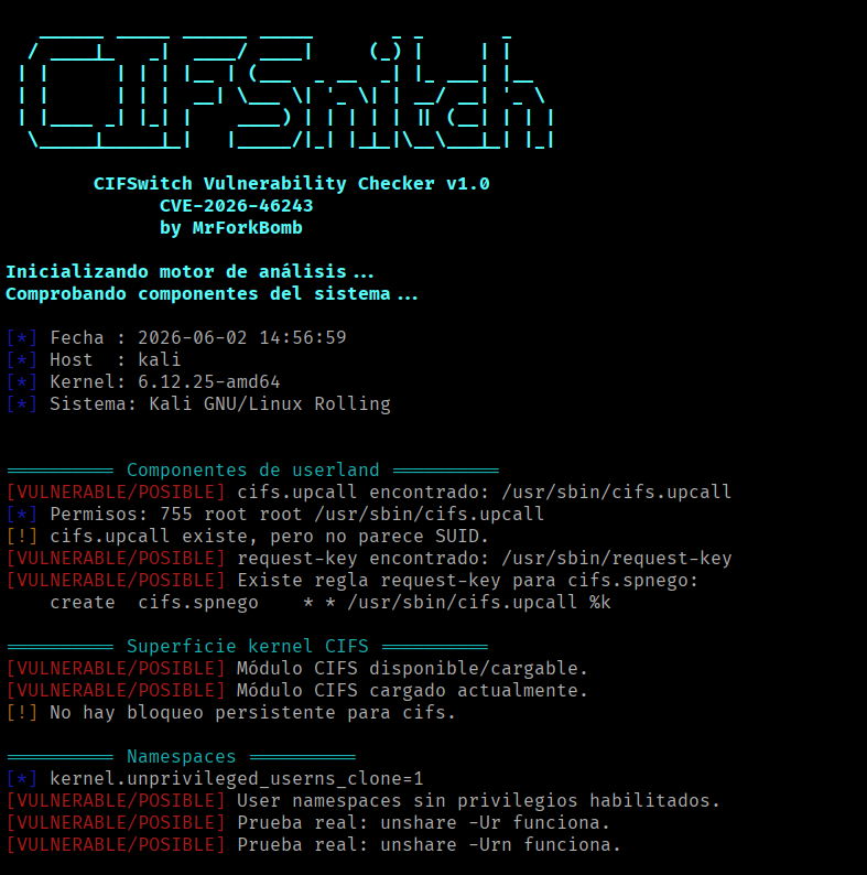 CIFSwitch 检查器