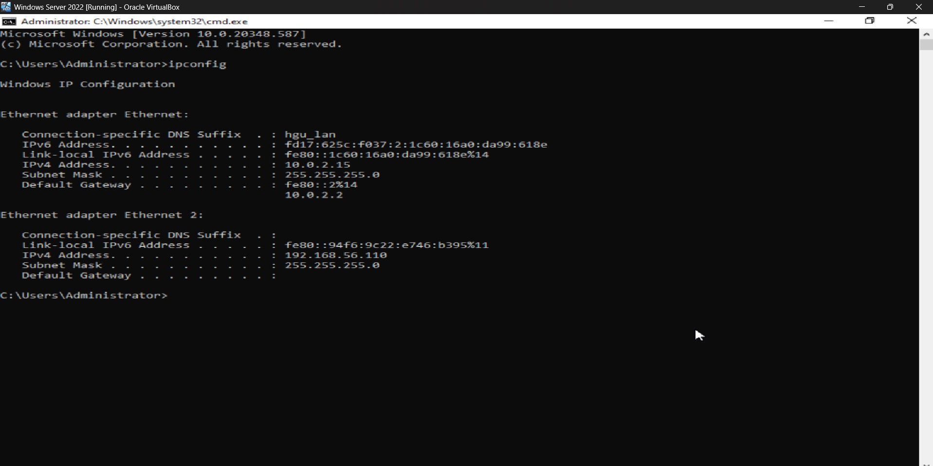 Windows Server IP Configuration