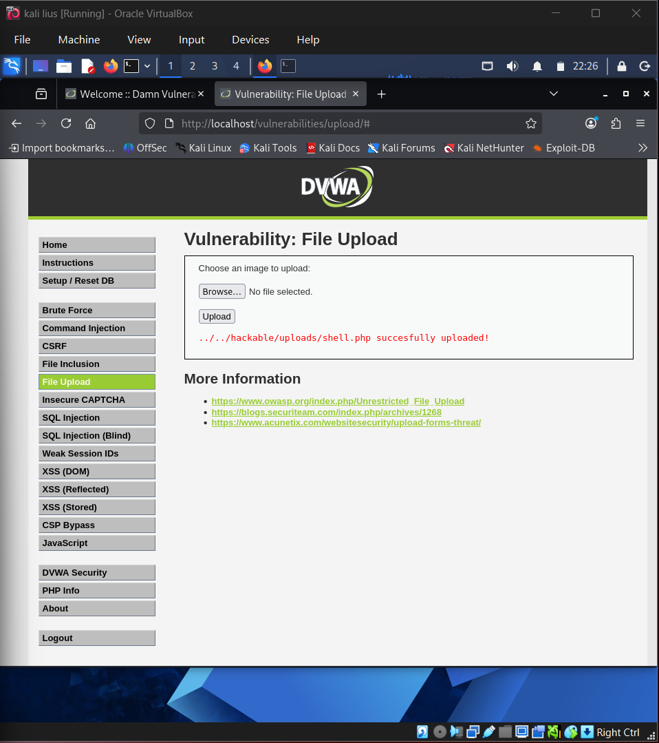 File Upload Webshell Confirmed