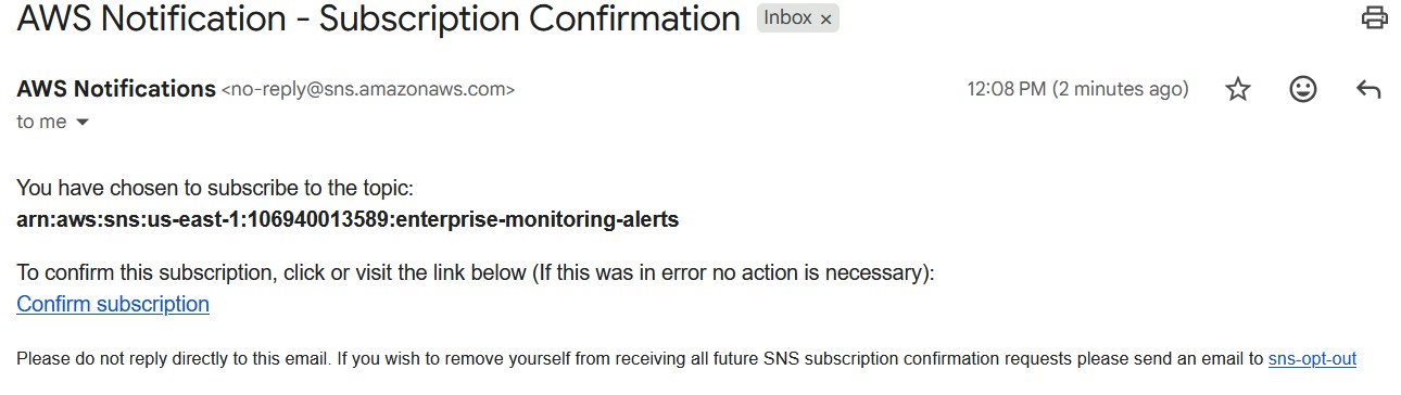 Alert Email