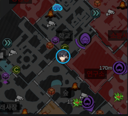 图 F-10:官方 Boss / 目标提示图,用于说明公开目标如何制造全图压力