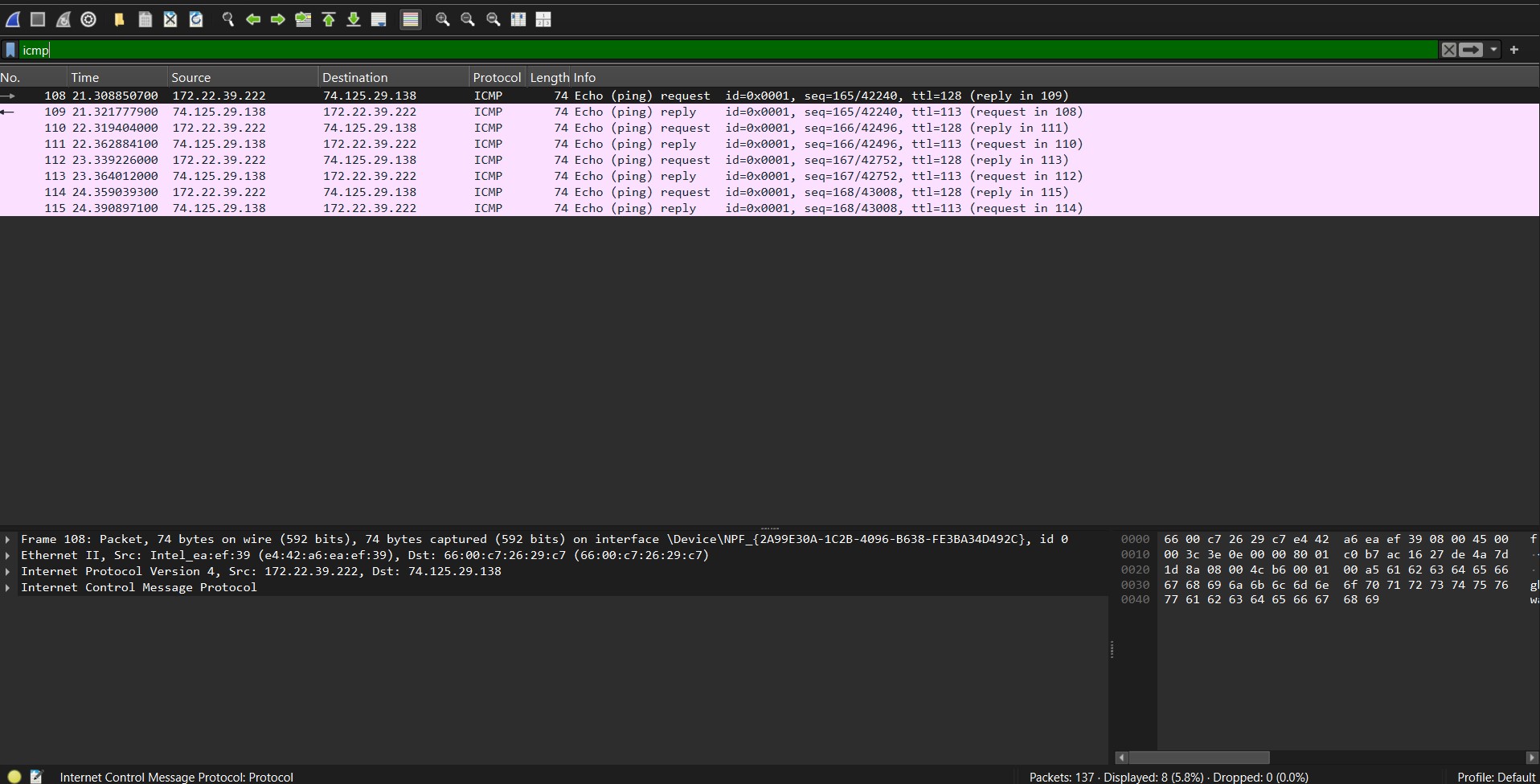 ICMP 分析
