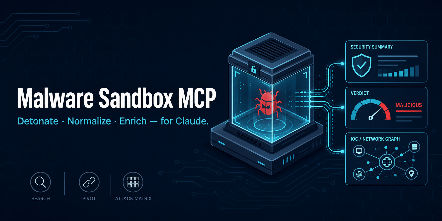 Malware Sandbox MCP — 为 Claude 引爆、标准化、丰富信息