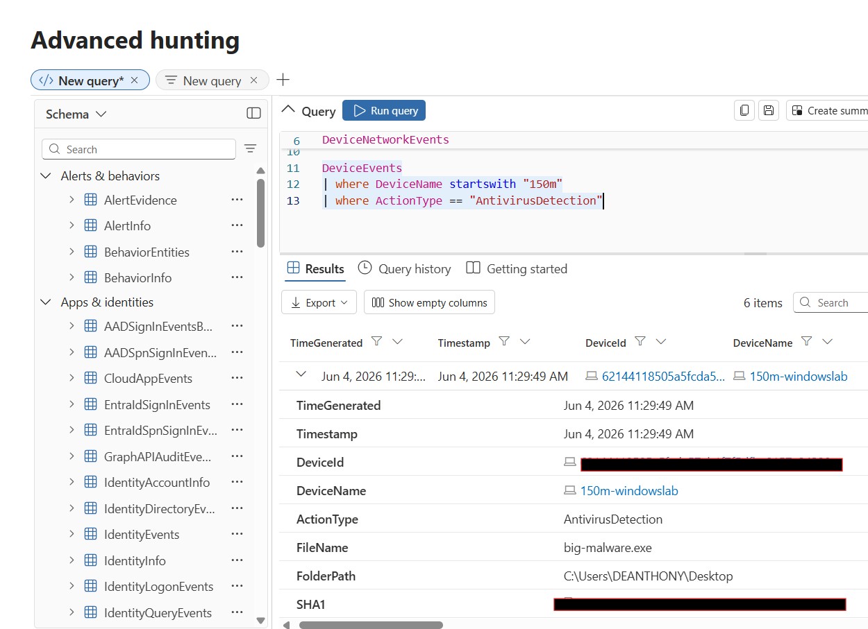 eicar file malware shot 2