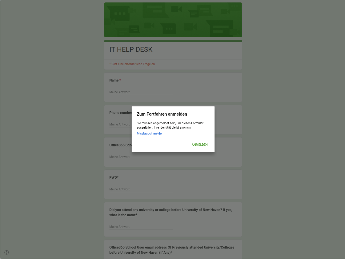 Google 表单