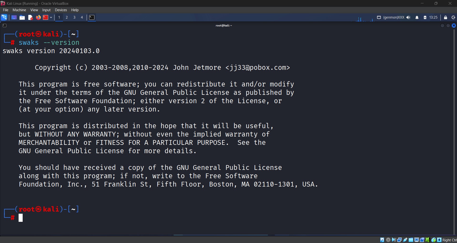 Kali Linux Tools Installed