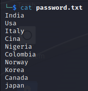 Text file with passwords