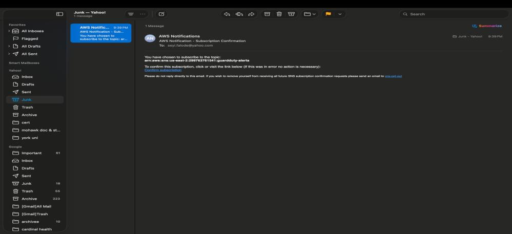 Confirmation Email
