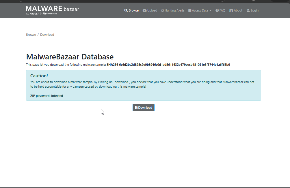 JigsawRansomware.exe 的 MalwareBazaar 下载页面