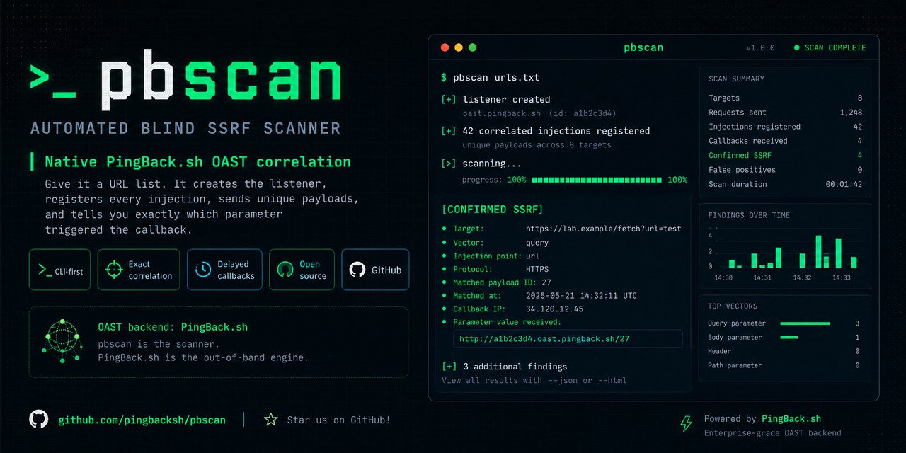 pbscan — Automated Blind SSRF Scanner