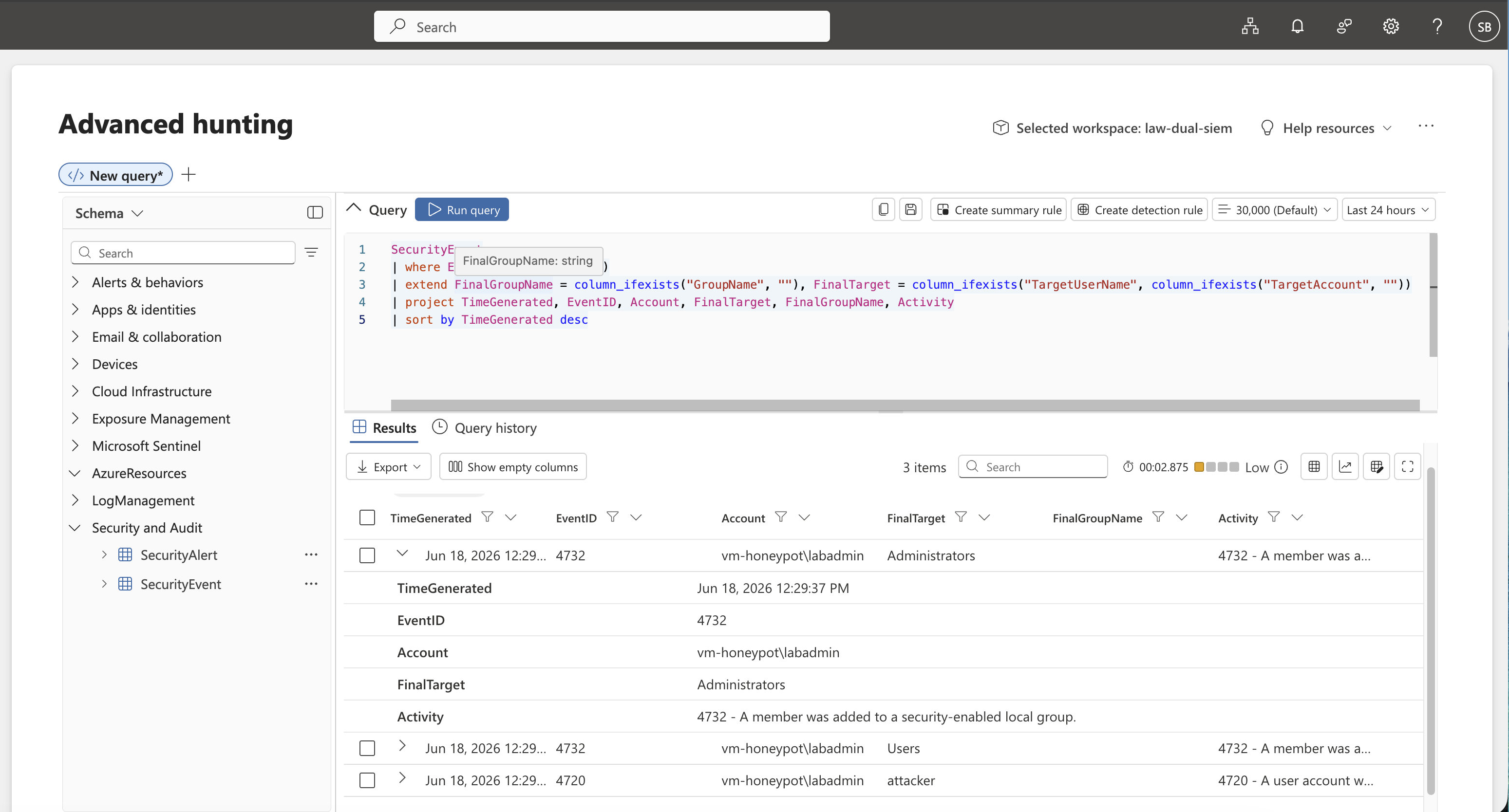 KQL Detection 5 Results